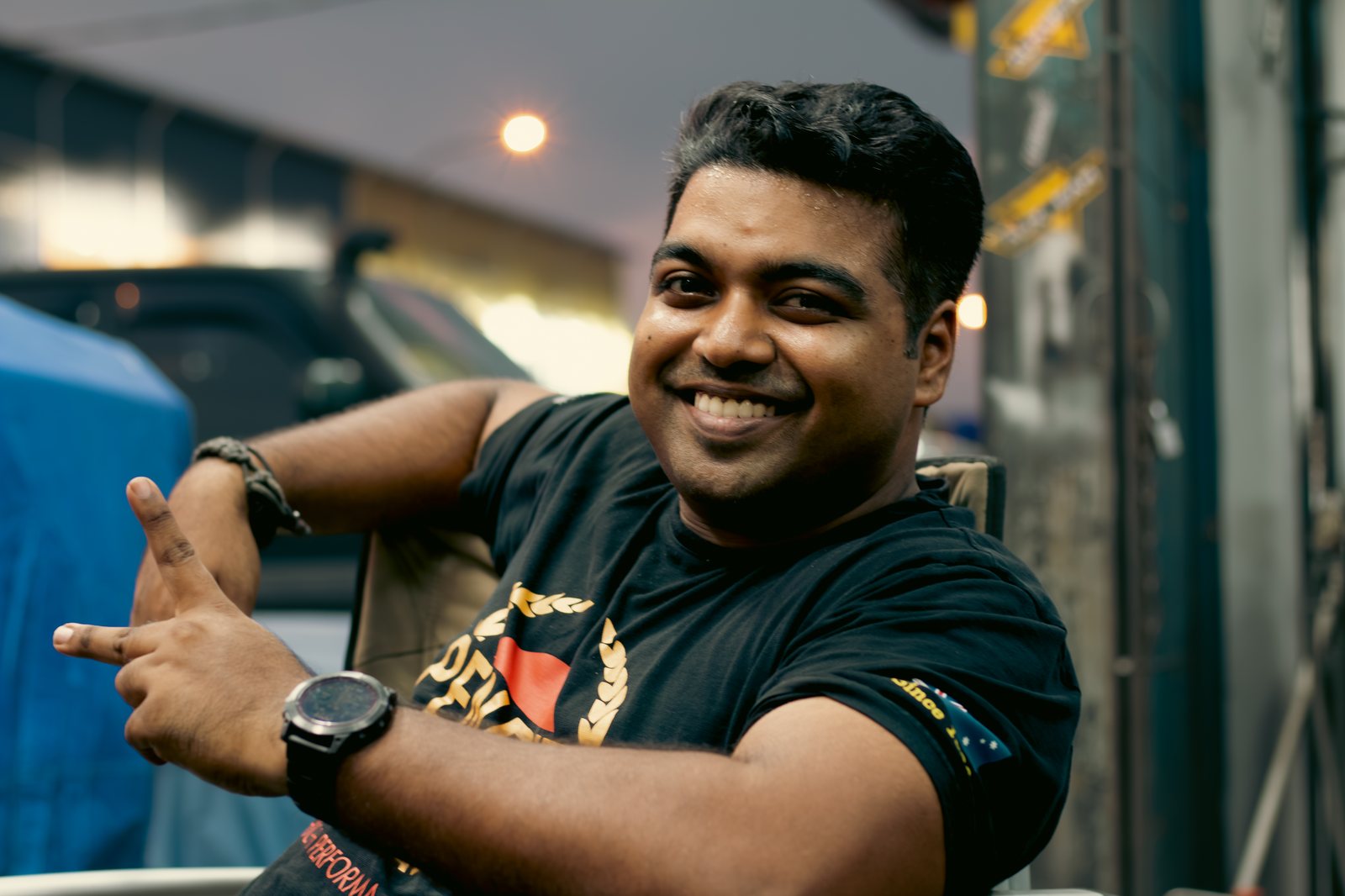 Vishant Selvarajah, founder of USJ 4x4 Garage, in the workshop